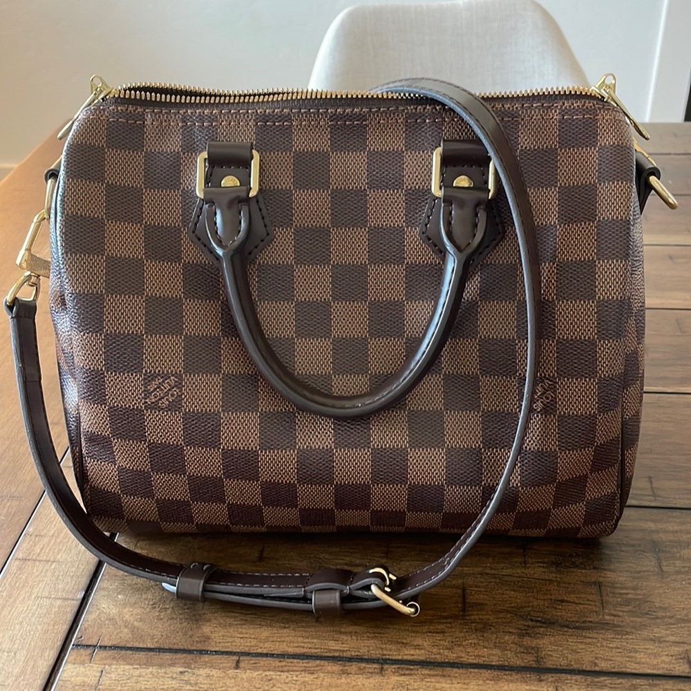 Louis Vuitton Speedy 25 bandolier Damien ebene